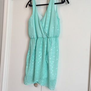 Mint tulip dress